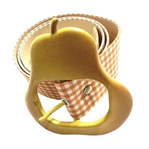 La Veste Pear Belt in Orange